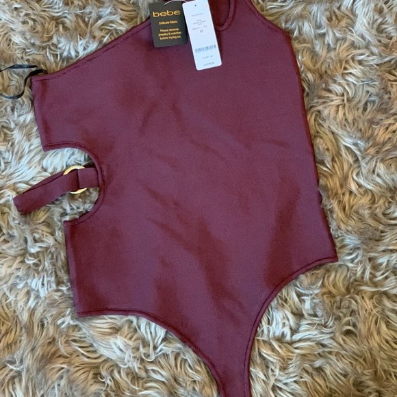 BEBE One shoulder knit bodysuit - Picture 3 of 4